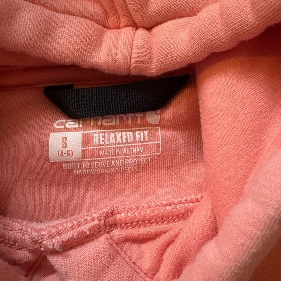 Carhartt Light Pink Hoodie with Gray Logo - Picture 3 of 3